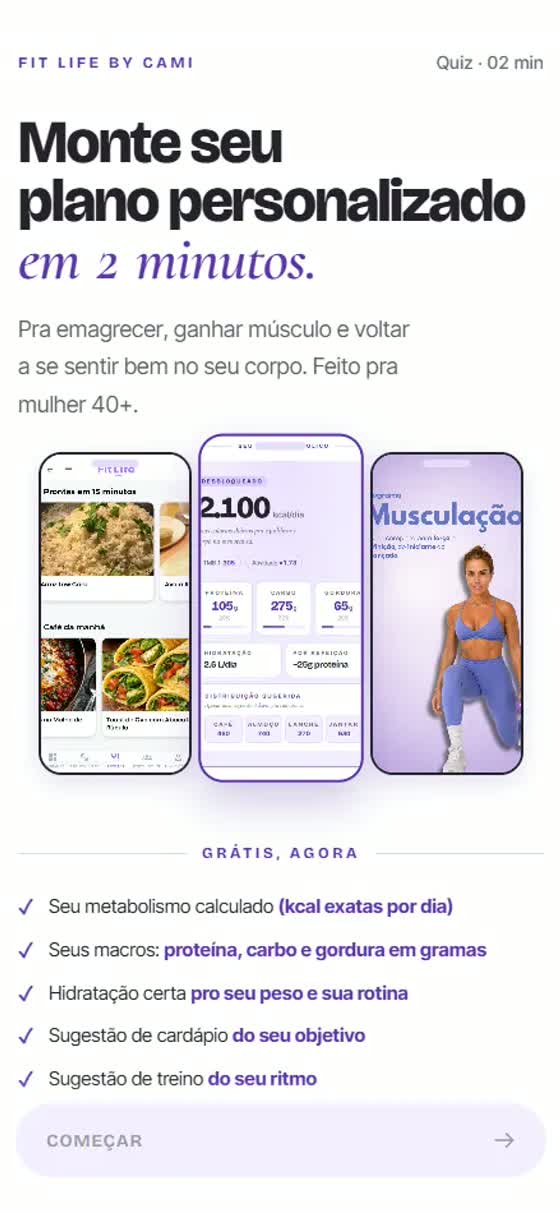 Fit Life interactive quiz funnel